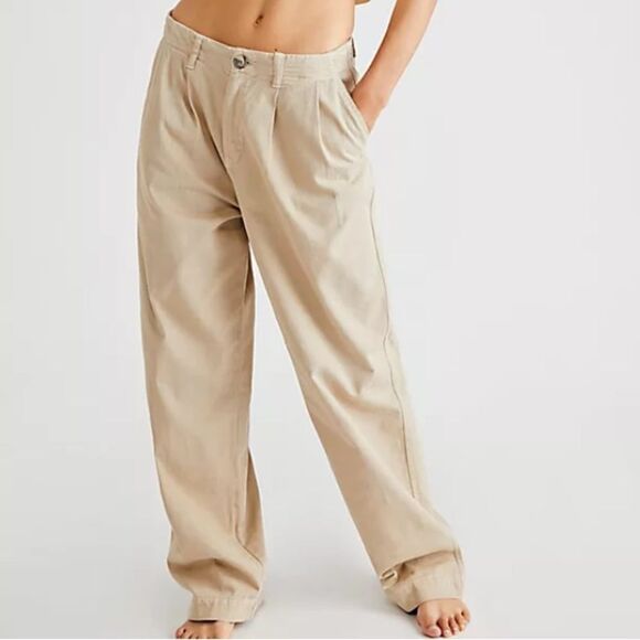NWT Free People Addy Chino Pants maroon light purple trouser pants 4 - Picture 12 of 12